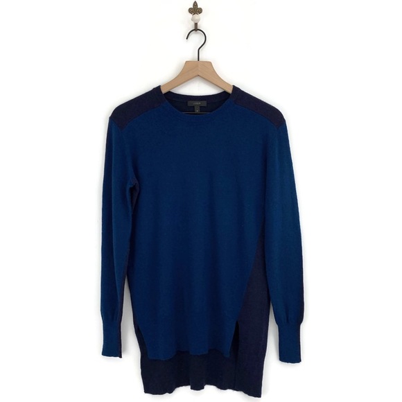 J. Crew Sweaters - 3/$35 J.Crew Colorblock Sweater Tunic XS Blue